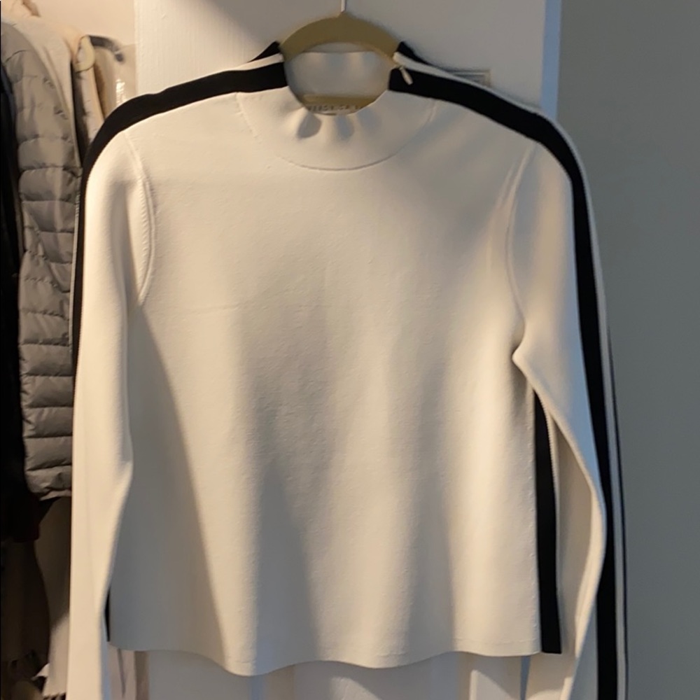 Veronica Beard white Scuba Top